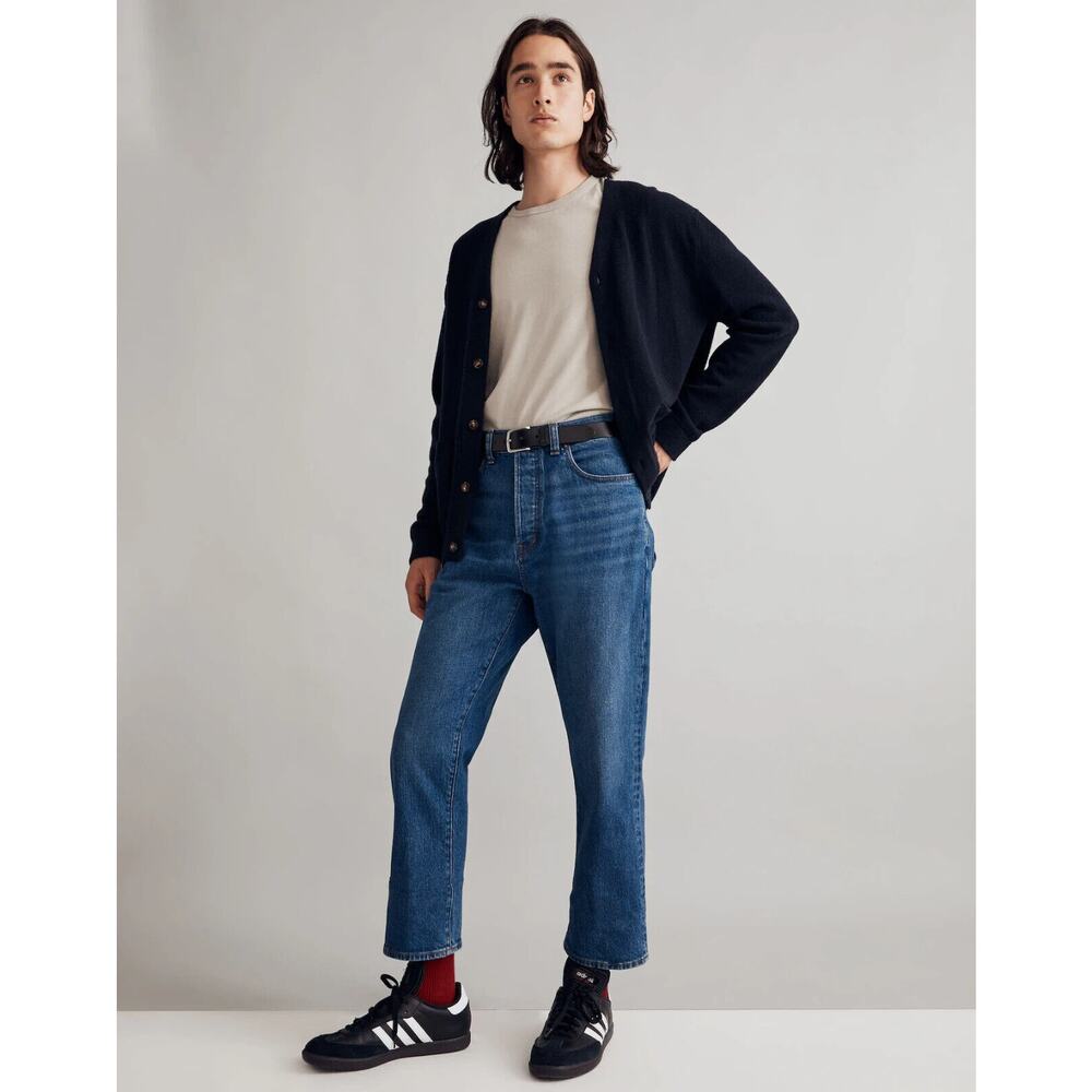 Madewell Bootcut Jeans in Lyford Wash Button Fly Relaxed Mid Rise Mens 33x32 NWT